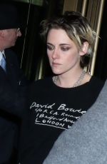 KRISTEN STEWART Leaves Concorde Hotel in New York 11/05/2019