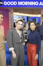 KRISTEN STEWART, NAOMI SCOTT and ELLA BALINSKA at Good Morning America 11/06/2019