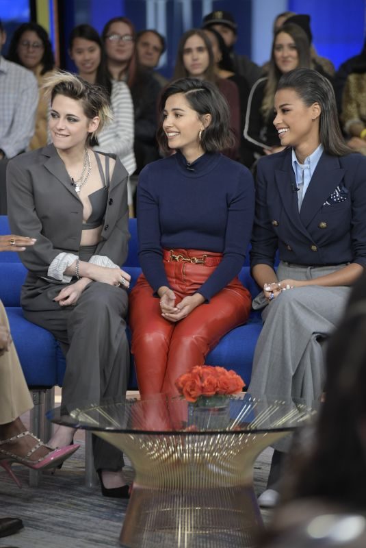 KRISTEN STEWART, NAOMI SCOTT and ELLA BALINSKA at Good Morning America 11/06/2019
