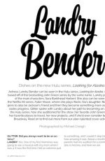 LANDRY BENDER in Glitter Magazine, Winter 2019 Issue