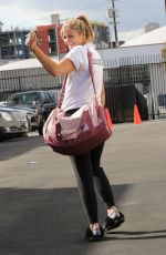 LAUREN ALAINA Arrives at DWTS Studio in Los Angeles 11/21/2019