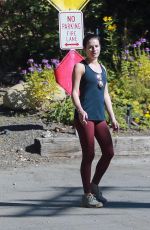 LEA MICHELE Out Hiking in Los Angeles 11/18/2019