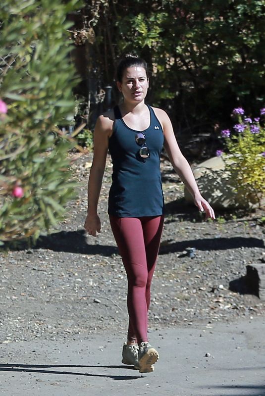LEA MICHELE Out Hiking in Los Angeles 11/18/2019