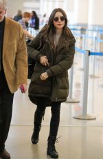 LILY COLLINS at LAX Airport in Los Angeles 11/21/2019
