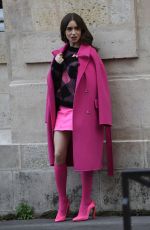 LILY COLLINS on the Set of Emily in Paris in Paris 11/05/2019