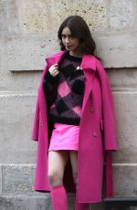 LILY COLLINS on the Set of Emily in Paris in Paris 11/05/2019