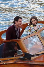 LILY COLLINS on the Set of Emily in Paris in Paris 11/13/2019