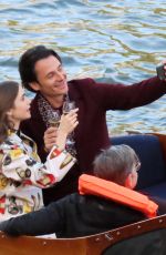 LILY COLLINS on the Set of Emily in Paris in Paris 11/13/2019
