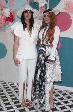 LINDSAY and ALI LOHAN at Derby Day Horse Race at Flemington Racecourse in Melbourne 11/02/2019