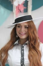 LINDSAY and ALI LOHAN at Derby Day Horse Race at Flemington Racecourse in Melbourne 11/02/2019