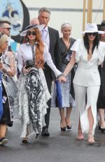 LINDSAY and ALI LOHAN at Derby Day Horse Race at Flemington Racecourse in Melbourne 11/02/2019