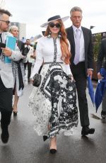 LINDSAY and ALI LOHAN at Derby Day Horse Race at Flemington Racecourse in Melbourne 11/02/2019