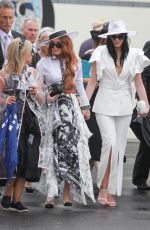 LINDSAY and ALI LOHAN at Derby Day Horse Race at Flemington Racecourse in Melbourne 11/02/2019