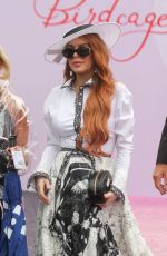 LINDSAY and ALI LOHAN at Derby Day Horse Race at Flemington Racecourse in Melbourne 11/02/2019