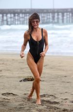 LIZZIE CUNDY in Swimsuit at a Beach in Los Angeles 11/27/2019