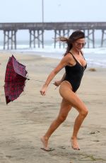 LIZZIE CUNDY in Swimsuit at a Beach in Los Angeles 11/27/2019