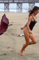 LIZZIE CUNDY in Swimsuit at a Beach in Los Angeles 11/27/2019