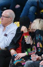 LUCY BOYNTON anr Rami Malek at Washington Wizards vs LA Lakers Game in Los Angeles 11/29/2019