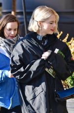 LUCY BOYNTON on the Set of The Politician in New York 11/21/201