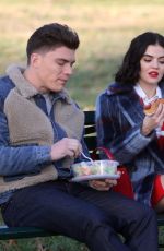 LUCY HALE on the Set of Katy Keene in New York 11/25/2019