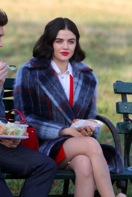 LUCY HALE on the Set of Katy Keene in New York 11/25/2019