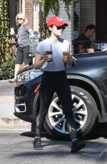 LUCY HALE Out for Coffee in Studio City 11/09/2019