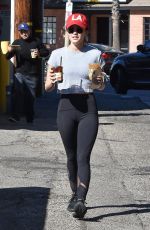 LUCY HALE Out for Coffee in Studio City 11/09/2019