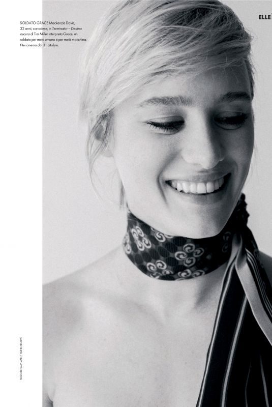 MACKENZIE DAVIS in Elle Magazin, Italy November 2019
