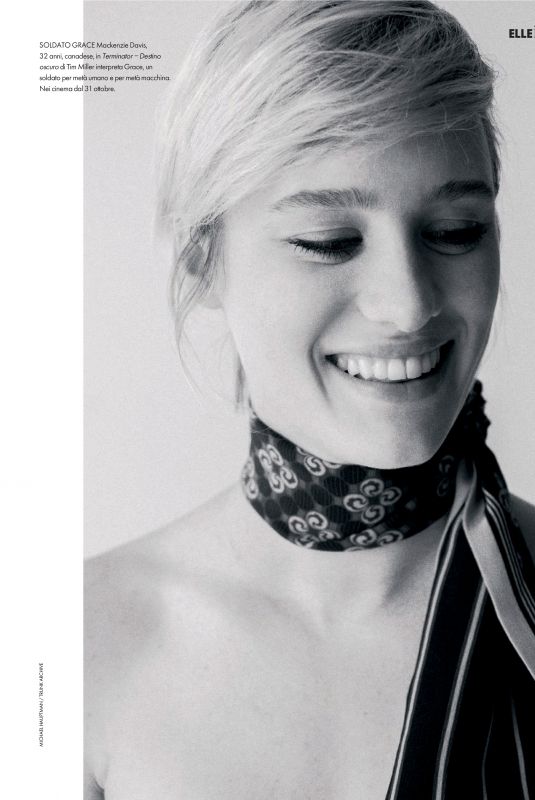 MACKENZIE DAVIS in Elle Magazin, Italy November 2019