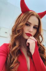 MADELAINE PETSCH Getting Ready for Halloween - Instagram Photos 10/31/2019