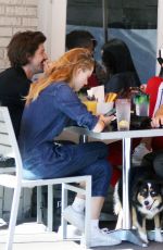 MAIKA MONROE and Joe Keery Out for Lunch in West Hollywood 11/16/2019