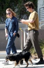 MAIKA MONROE and Joe Keery Out for Lunch in West Hollywood 11/16/2019