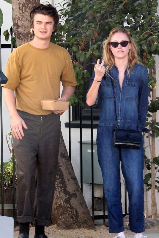 MAIKA MONROE and Joe Keery Out for Lunch in West Hollywood 11/16/2019