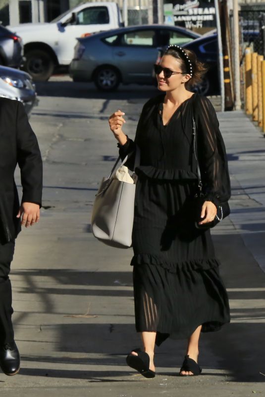 MANDY MOORE Arrives at Jimmy Kimmel Live 11/05/2019
