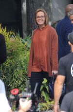 MANDY MOORE on the Set of This is Us in Los Angeles 11/14/2019