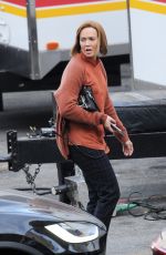 MANDY MOORE on the Set of This is Us in Los Angeles 11/14/2019