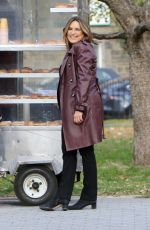 MARISKA HARGITAY on the Set of Law and Erder: Special Victims Unit in New York 11/14/2019