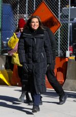 MARISKA HARGITAY on the Set of Law and Erder: Special Victims Unit in New York 11/14/2019