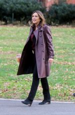 MARISKA HARGITAY on the Set of Law and Erder: Special Victims Unit in New York 11/14/2019