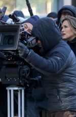 MARISKA HARGITAY on the Set of Law and Erder: Special Victims Unit in New York 11/19/2019