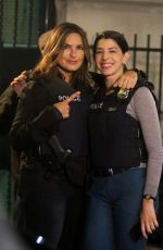 MARISKA HARGITAY on the Set of Law and Erder: SVU in New York 10/31/2019