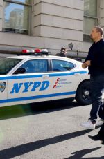 MARISKA HARGITAY on the Set of Law and Erder: SVU in New York 11/07/2019