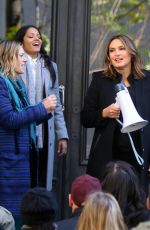MARISKA HARGITAY on the Set of Law and Erder: SVU in New York 11/07/2019