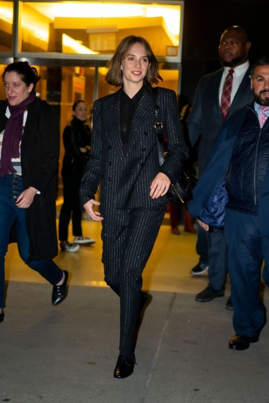MAYA HAWKE Arrives at Stranger Things, Season 3 Screening in New York 11/11/2019