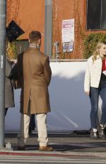 MEG DONNELLY on the Set of First Housewife in Los Angeles 11/25/2019