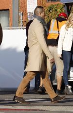 MEG DONNELLY on the Set of First Housewife in Los Angeles 11/25/2019