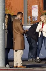MEG DONNELLY on the Set of First Housewife in Los Angeles 11/25/2019