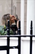 MEGAN MCKENNA Applying Make Up and False Eyelashes in London 11/21/2019