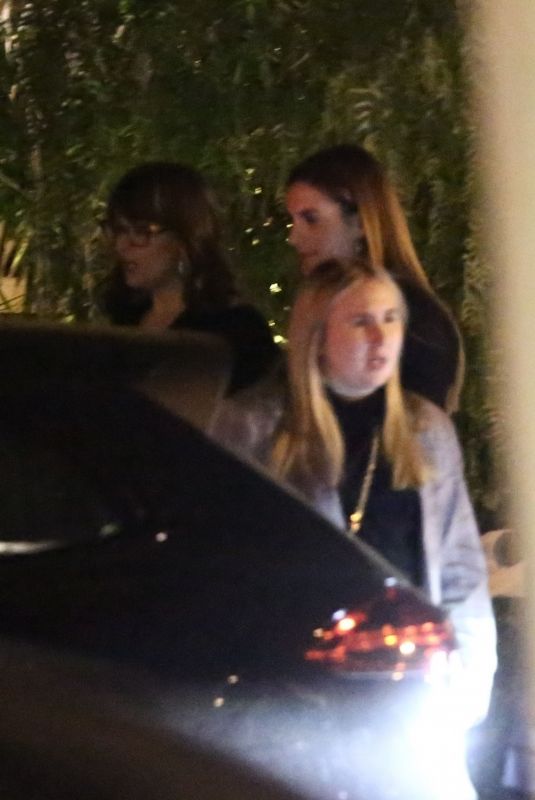 MELANIE GRIFFITH, DAKOTA JOHNSON and STELLA BANDERAS Out for Dinner in Hollywood 11/26/2019