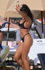 METISHA SCHAEFER in Bikini at a Beach in Miami 11/23/2019